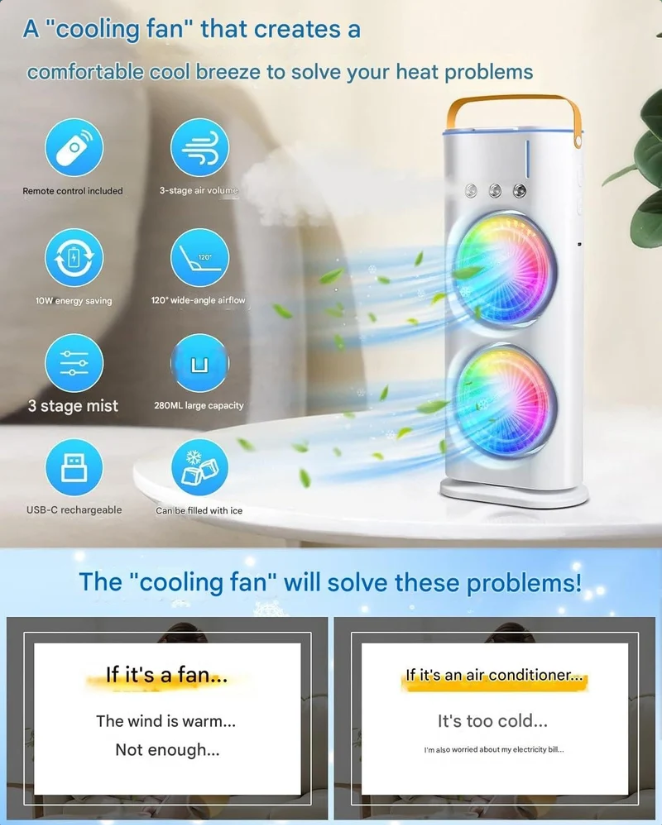 Ice Mist Duo Cooler Fan